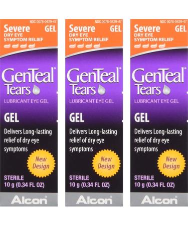 GenTeal Severe Dry Eye Relief Lubricant Eye Gel 0.34 oz (Pack of 3)