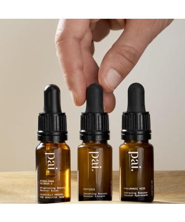 Pai Skincare - Booster Discovery Kit | Stabilised Vitamin C + Hyaluronic Acid + Peptides | Natural Vegan Sensitive Skincare (3 Piece Set) - Buy Online on GoSupps.com
