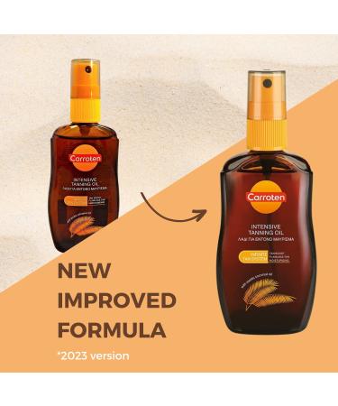 Carrot Intensive Tanning Oil LSF 0 - Vegan Browning Accelerator with Coconut & Carrot Oils | 50ml | Vitamins A & E - Buy Online on GoSupps.com