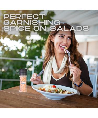 Himalayan Pink Salt Giant Spice Grinder refillable - 400g/14.1oz Easy to Use Pink Salt Food Grade- COARSE Fresh Himalayan Salt Contains Essential Rose Salt Minerals - Buy Online on GoSupps.com