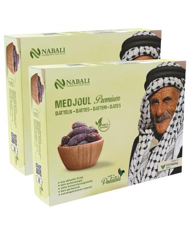 NABALI FAUMAST for all Medjool Medjoul Dattles from Palestine - 100% Nature Vegan Aromatic traditional fresh & oriental I without preservatives (10 kg) 5 kg (2 -pack)