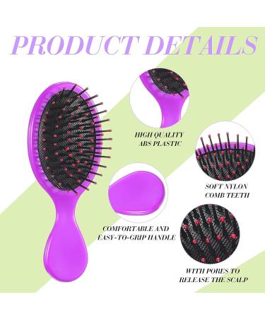 Honeydak 12-Piece Mini Detangling Hair Brush Set for Kids - Soft Bristles, Travel-Friendly, Cute Colors - Gentle on Wet & Dry Hair, Prevents Breakage - Buy Online on GoSupps.com