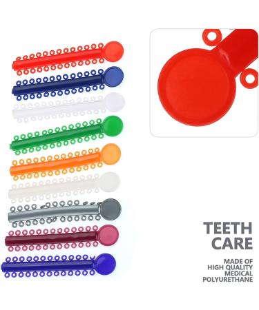 40-Piece Orthodontic League Ligaments | Multicolored Braces Gummy Elastomer-O-Rings & Dental Ligatures for Tooth Correction - Buy Online on GoSupps.com
