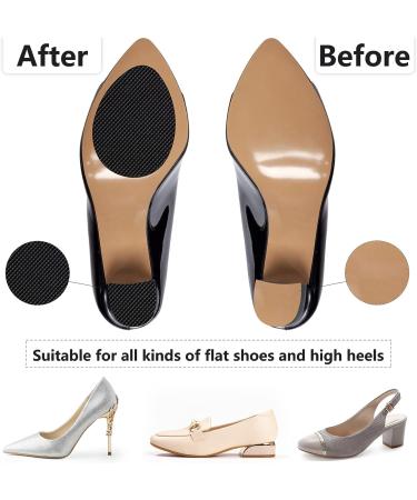 24Pcs Non-Skid Shoe Pads for High Heels & Boots | Self-Adhesive Non-Slip Grips | Wear-Resistant Rubber Sole Inserts | Men & Women | Black - Buy Online on GoSupps.com