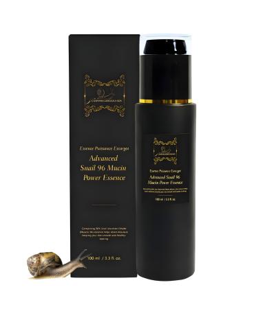 SC Sapphire's Organic Advanced Snail 96 Mucin Power Anti-Aging Serum | Hydrating Moisurizing Essence | Menopause Support Facial Skin Care Products Snail Mucin Moisturizer | Glass Bottle 100ml