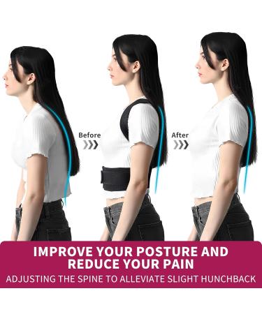 Posture Corrector for Men & Women | Back Brace & Lumbar Support for Improved Posture & Pain Relief (L - Buy Online on GoSupps.com