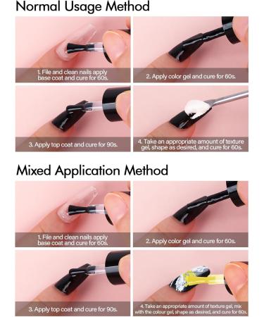  EBANKU EBANKU No-Wipe 3D Textured Gel for Nail Art Thick Sand Texture Plaster Sculpting Gel for Embossed Painting and Relief Patterns Solid Color Nail Art for 3D Nail Decoration - Buy Online on GoSupps.com