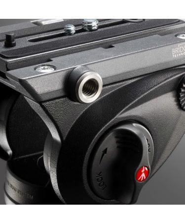 Manfrotto MVH500AH Lightweight Fluid Video Head | Flat Base & Sliding Plate | Supports Multiple Tripods - Buy Online on GoSupps.com