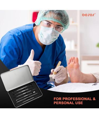 BEZOX Ingrown Toenail Removal Kit - Stainless Steel Tools for Pedicure - 6 PCS Set - Buy Online on GoSupps.com