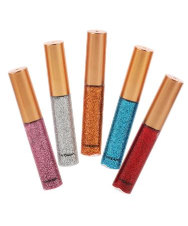 Healvian 5pcs Stage Makeup Eyeshadow Eye Shadow Sticks Eyeshadow Stick Glitter Eyeshadow Body Glitter Liquid