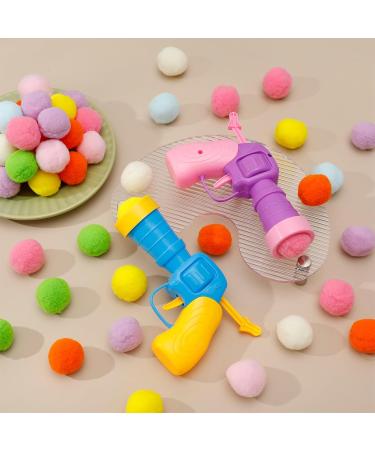 umorismo 2 Pieces Plush Ball Shooting Gun for Cats Cat Ball Gun Interactive Toy Cat Ball Toy Launch Gun with 100 Pcs Balls Cat Ball Toy Launcher for Cat - Buy Online on GoSupps.com