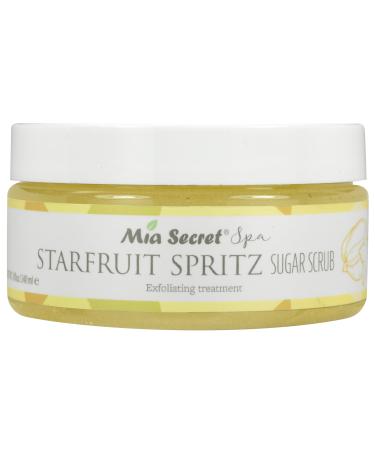 Mia Secret Sugar Scrub Starfruit Spritz spa exfoliant relaxtion skincare MADE IN USA (8 oz.) 8 Ounce (Pack of 1)