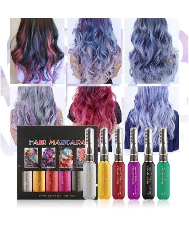 Joyeee Craies pour cheveux pour cheveux lavable 6 couleurs de teinture pour cheveux pour cheveux fonc s et clairs mascara color lavable pour d'anniversaire Cosplay Temporary Hair Coloring #09-6 colors Mascaras pour cheveux - Buy Online on GoSupps.com