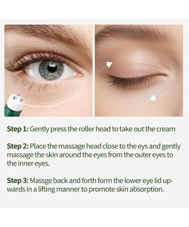 Caffeine Eye Cream with Nicimide Peptides for Dark Circles and Puffiness Fine Lines Wrinkles Eye Care Serum with 360 Massage Ball 15ML - Buy Online on GoSupps.com