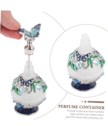 POPETPOP Perfume Bottle Refillable Fragrance Containers Arabic Decor Rhinestone Jewelry Perfumes for Women Mini Terrarium Blue Glass Spray Bottle Miss Decorative Bottle Crystal Alloy Glass 25 ml Assorted Color - Buy Online on GoSupps.com