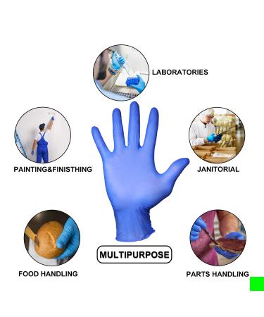 PEIPU Nitrile Gloves Medium 100-Count 4 Mil Powder Free - Latex Free Disposable Cleaning Service Gloves (Pack of 100) - Buy Online on GoSupps.com