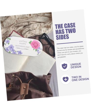 Shop Gatuida 4 Sets Double-Like Glasses Case - 2-in-1 Leather Container for Kids Tweezers and Outdoor Travel - Violet PU Storage Box - Buy Online on GoSupps.com