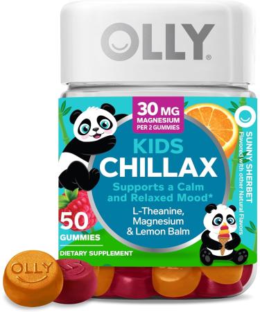 OLLY Gummy Active Immunity+Elderberry 45 Gummies Kids Chillax Magnesium Gummies Lemon Balm Calm Chews for Kids 4+ 50 Count - Buy Online on GoSupps.com