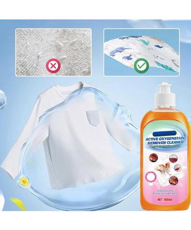 Clothing Grease Stain Remover | Clothing Stain Cleaning Agent with Multi Functions Laundry Supplies for Clothes Carpets Bed Linen Door Drapes Drapes Sofa - Buy Online on GoSupps.com