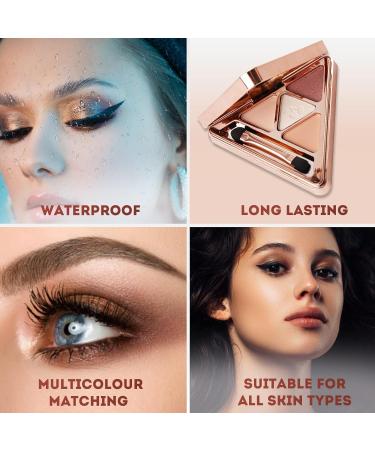 Long Lasting Matte Eyeshadow Palette - 4 Blendable Colors | Travel Size Creamy Smooth Eye Makeup - Buy Online on GoSupps.com