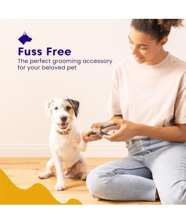 Dudi Pet Claw Scissors for Dogs Cats Rabbits & Guinea Pigs - Safe Nail Cutter Set with Claw Grinder - Small Black/Gray - Buy Online on GoSupps.com