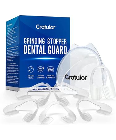 Mouth Guard for Grinding Teeth, Mouth Guard for Clenching Teeth at Night, Custom-fit Mouth Guard for Bruxism and Teeth Clenching Medium