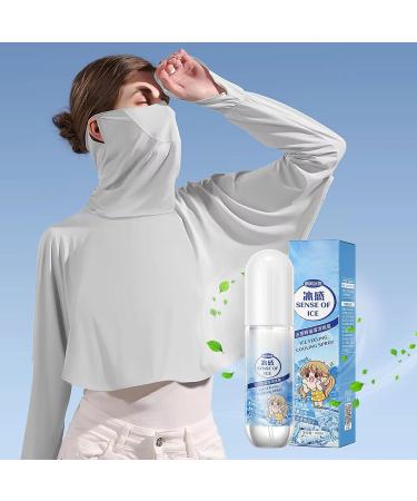 Ice Cooling Mist Spray - 100ml Cooling Mist Cooling Spray For Hot Weather | Cool Spray For Summer Relief | Cooling Agent For Soothing Calm Cooling Mist Cool Body Spray Natural Plant Body Mist - Buy Online on GoSupps.com