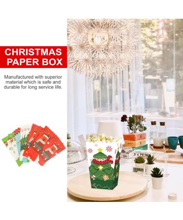 ULTECHNOVO 24 Pcs Christmas Popcorn Box Popcorn Treat Boxes Christmas Goodie Bags Christmas Popcorn Bags Christmas Candy Favor Boxes Holiday Present Boxes Snack Bag Paper Storage Box Dessert 1 count (Pack of 1) Colorfulx2pcs - Buy Online on GoSupps.com