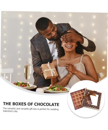 CORHAD Box Chocolate Box Candy Truffle Chocolate Chocolates Candy Chocolate Cardboard Black - Buy Online on GoSupps.com