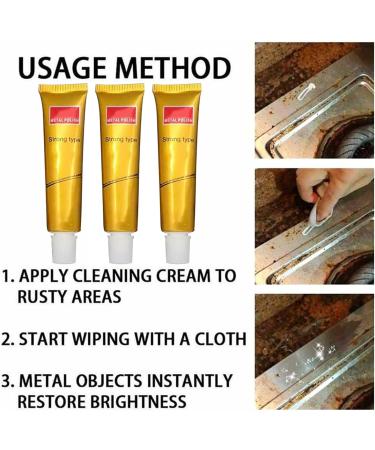 2022 New Metal Polishing Paste Ultimate Metal Polish Cream Fixini All Metal Polish Cream Metal Polishing Cream Set Removes Metal Tarnish Polish Cleaner for Stainless Steel/Brass (5pcs) - Buy Online on GoSupps.com