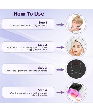 FARRENCE LED Face Mask Light 7-in-1 Color SPA Facial Equipment for Skin Care at Home - Buy Online on GoSupps.com