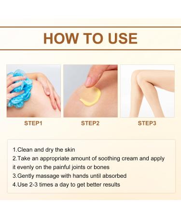 2Pcs Bee Venom Moisturizing Cream Professional Bee Venom Cream Bee Venom Ointment Natural Formula Fast-Absorbing Lightweight Skin Care Cream for Daily Body Massage -60g - Buy Online on GoSupps.com