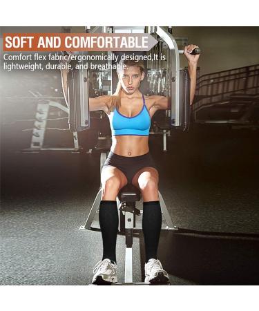 Compression Socks for Men and Women - Pack of 7, Large/X-Large - Ideal Support for Running, Athletic, Nursing, and Travel - Black/White/Gray/Yellow/Brown - Buy Online on GoSupps.com