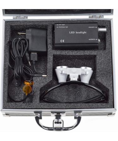 ORILAO 3.5X-420mm Binocular Loupes with LED Headlamp in Black - Surgical Grade Magnifier Loupe - Buy Online on GoSupps.com