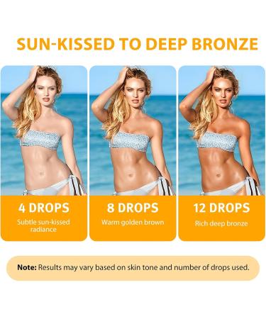 Lot de 2 gouttes bronzantes boire gouttes bronzantes pour le visage et le corps pour augmenter naturellement la m lanine am liorer votre teint de peau pour tous les types de peau - Buy Online on GoSupps.com