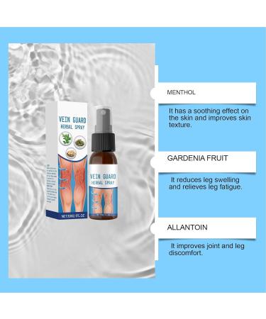  Davivian Varicose Vein Reducing Spray Varicose Vein Spray for Legs 30ml Soothing Solution for Calf Swelling for Women and Men's Legs - Buy Online on GoSupps.com