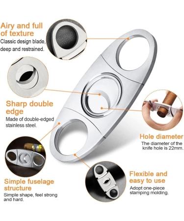 SGHAGH 2 Pcs Cigar Cutter Cigar Cigars Cutter Stainless Steel Cutter Cigar Cutter Guillotine Stainless Steel Cigar Pliers Cigar Cutters - Buy Online on GoSupps.com