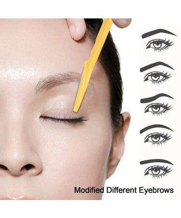 EAONE 30Pcs Eyebrow Razor & Dermaplaning Tool Set - Precision Eyebrow Trimmer for Men & Women - 3 Colors with Box - Buy Online on GoSupps.com