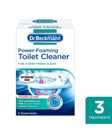 Dr. Beckmann Power-Foaming Toilet Cleaner For Deep Fresh Cleaning Activated Carbon Lemon Fersh Remove Dirt and Bad Odour 3 x 100gm Sachets - Buy Online on GoSupps.com
