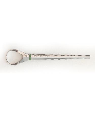 Tongue Sweeper Model T - Medical Grade Stainless Steel Tongue Cleaner for Fresh Breath & Improved Taste - Recommended by Dental Schools (1 Count) - Buy Online on GoSupps.com