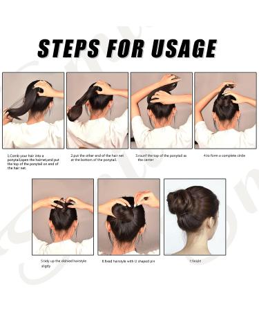 Smilco 20 Elastic Hair Nets 20 PCS - Invisible Mesh Wig Nets for Hair Bun Making, Ballet Dancers, Food Service - Black (20 Inches) - Buy Online on GoSupps.com