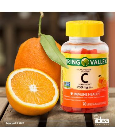 Spring Valley Organic Zinc & Vitamin C Gummies Bundle - Immune System Support - 22mg Zinc, 250mg Vitamin C - 60ct & 70ct - Buy Online on GoSupps.com