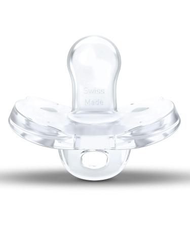 Medela Baby Pacifier 0-6 Months 2-Pack with Sterilizing Case | BPA-Free Silicone | Natural Suckling Support | Blue/Clear - Buy Online on GoSupps.com