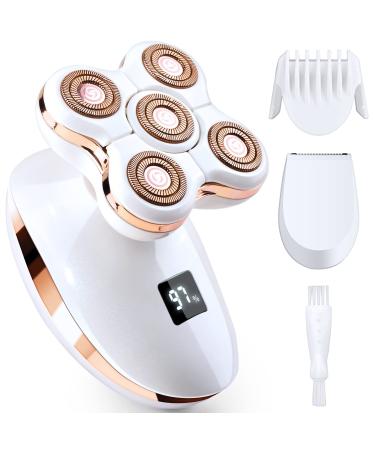 Electric Shaver for Women  Painless Womens Electric Razor for Legs   5D Floating   Security Lock   Rechargeable Wet Dry Leg Hair Removal with LED Display  Waterproof Bikini Shaver for Face Underarms