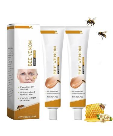 EHIOG 2 pieces bee venom ointment 20 g bee venom cream against wrinkles moisturizing firming cream for face and neck for all skin types 1 g 1er Pack