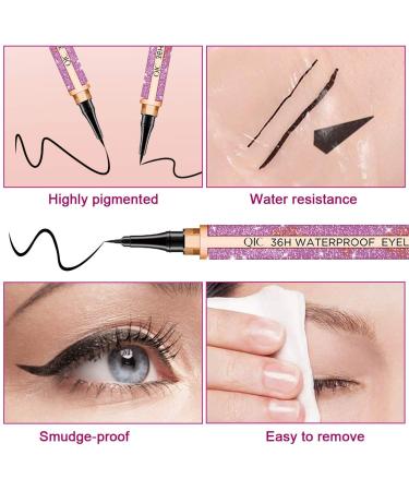 2 PCS Waterproof Liquid Eyeliner Set | Long-Lasting Eye Liner Pen with Slim Tip | Waterproof Formula for All-Day Wear - Buy Online on GoSupps.com