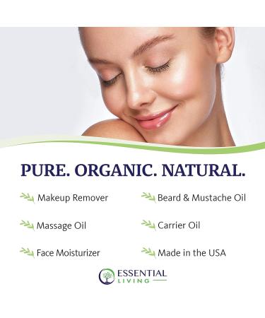 Organic Jojoba Oil - 4 oz. Cold Pressed Pure Carrier Oil for Skin Care, Moisturizer, Makeup Remover - Made in USA - Buy Online on GoSupps.com