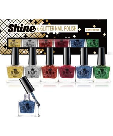 Set of 21 Matte Nail Polishes & 6 Glitter Shine Colours Display Box New - Buy Online on GoSupps.com