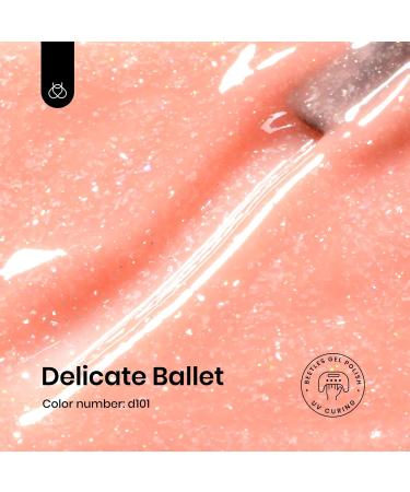 Beetles Nude Pink Glitter Gel Nail Polish 15ml - Delicate Ballet Gel Polish | Soak Off UV Led Light | Nail Art DIY Salon Home Manicure | Gift for Girl Women - Buy Online on GoSupps.com