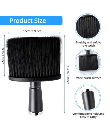 2-Piece Hairdresser Brush Set | Soft Neck Brush for Cleaning Hair | Professional Barber Tools - Buy Online on GoSupps.com
